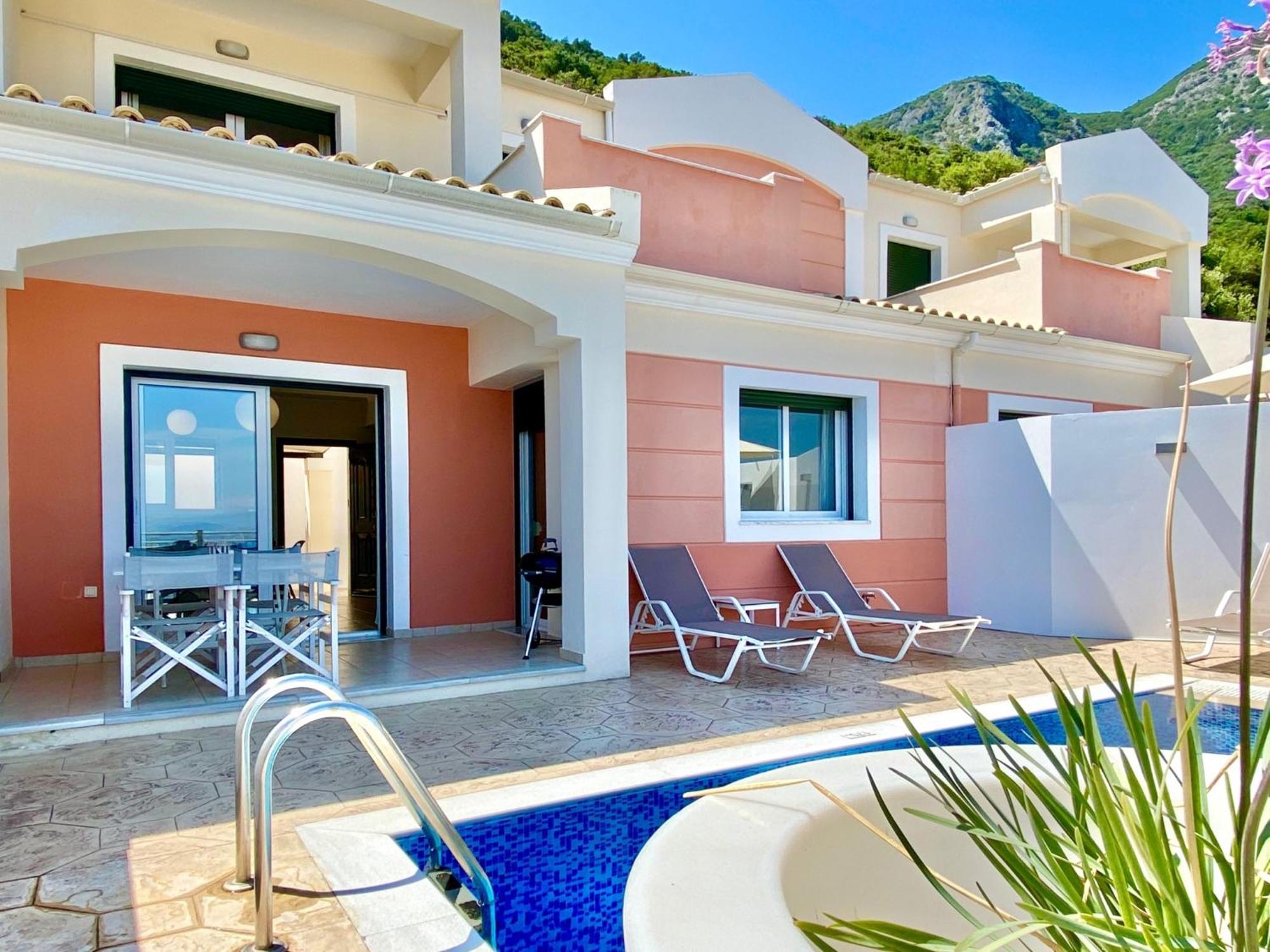 Luxury Villa Akti Barbati 2 With Private Pool By Dadovillas Pyrgi  Exterior photo